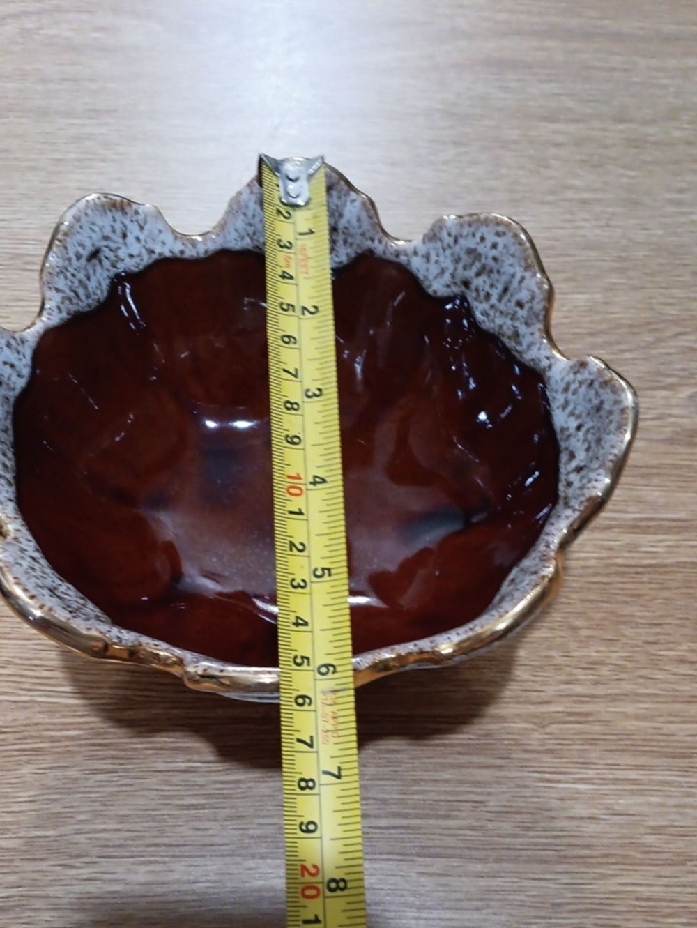 Vintage Gold And Brown Ceramic Bowl - Picture 9 of 10